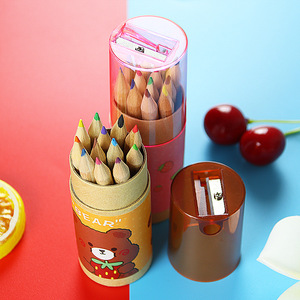 Matite Colorate per Scuola, Set da 12 <span class=keywords><strong>Colori</strong></span> con Astuccio, Materiales Scolastico per Studenti con Temperino Incluso - Product Image 5