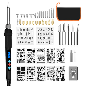 Kit de <span class=keywords><strong>Soldadura</strong></span> Electrónica de 48 Piezas y 60w, Juego de <span class=keywords><strong>Herramientas</strong></span> de <span class=keywords><strong>Soldadura</strong></span> para Bricolaje, Kit de Pirograbado, Pluma de Pirograbado para Grabado en Madera - Product Image 1