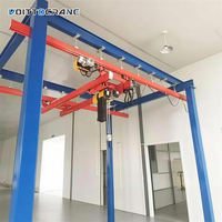 Nouveau design Système de pont roulant suspendu compact de 0,5 tonne, 1 tonne, 2 tonnes, 3 tonnes, Monorail, Pont roulant autoportant