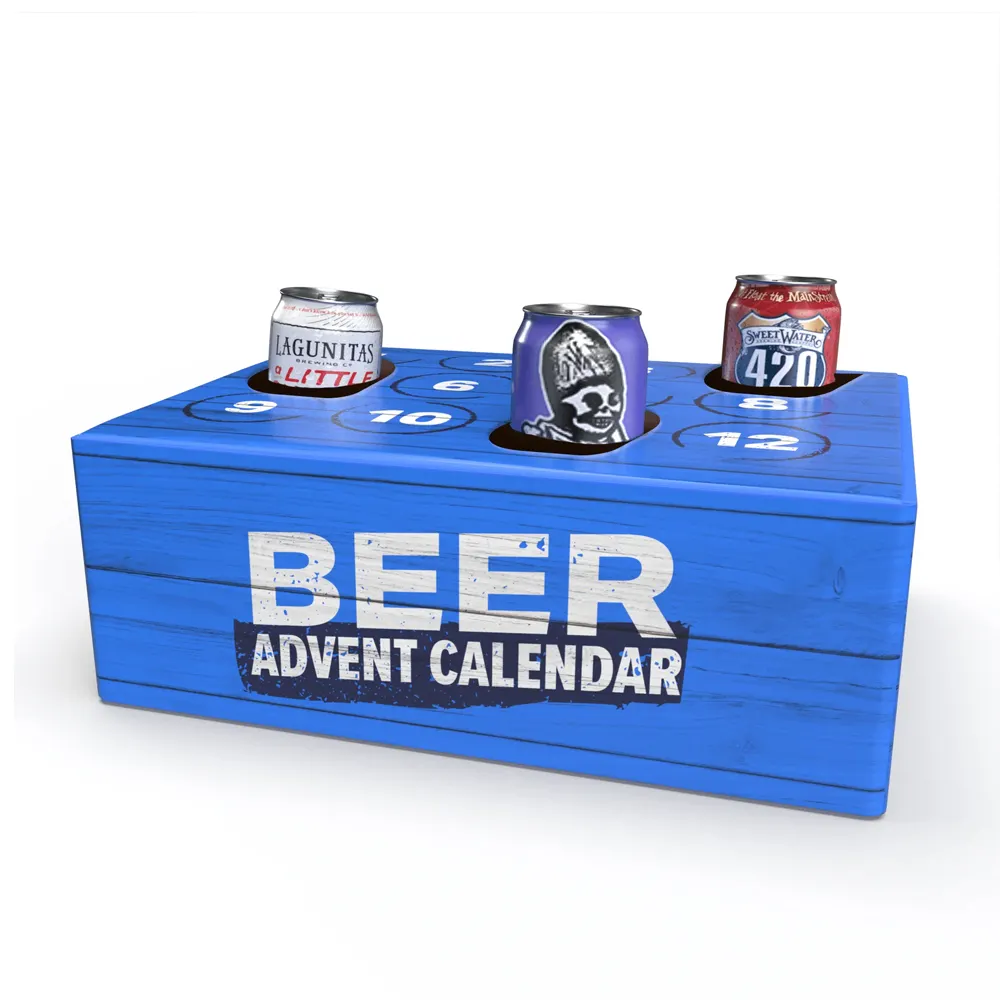 Golfkarton Custom Bier Kalender Box 24 Flessen Verzending Doos Bier Adventskalender Doos