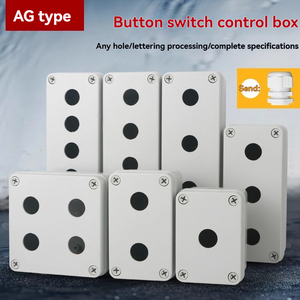 Endüstriyel 3 delikli basma düğmesi kontrol kutusu IP66/IP67 koruma ABS/<span class=keywords><strong>PC</strong></span> malzeme açık elektrik anahtarı muhafaza - Product Image 3