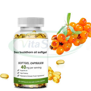 ASAP Organic-sea-buckthorn-Fruit Oil Support Sistema inmunológico Salud ocular Grado alimenticio Sea Buckthorn Oil Softgel - Product Image 1