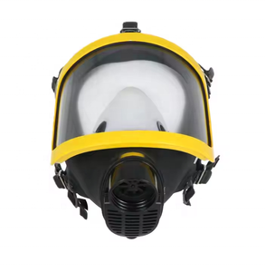 Masker Gas pemurni udara bertenaga, Respirator Gas wajah penuh pelindung pernapasan dengan benang 40mm konektor untuk keamanan bernapas - Product Image 4
