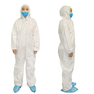 Combinaison de protection jetable antistatique et anti-poussière en PP non tissé de haute qualité 35 g/m² <span class=keywords><strong>pour</strong></span> <span class=keywords><strong>peintre</strong></span>, construction et salle blanche - Product Image 2