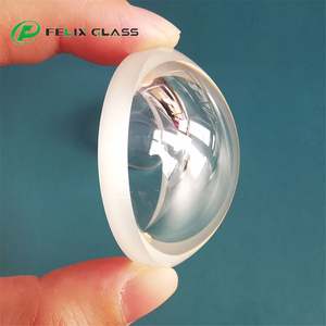 Verre de protection FELIX en quartz/borosilicate, forme hémisphérique, lentille en verre en forme de dôme - Product Image 4