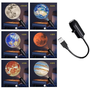 Lampes LED de projection, éclairage d'ambiance, lumières amusantes, lampe de projection sur le thème céleste, USB LED à brancher, 10 motifs, lumières décoratives d'Halloween - Product Image 3