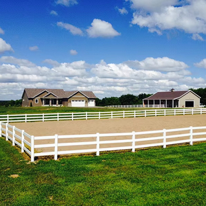 Bền PVC Trang Trại Lan Can Ngoài Trời Dễ Dàng Cài Đặt Vinyl Nhựa Trang Trại Hàng Rào Hàng Rào Cho Chăn Nuôi Ngựa Paddock - Product Image 1