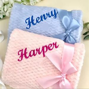 Personalised Pet <b>Blanket</b>, Custom <b>Dog</b> Cat Fleece <b>Blanket</b>, Embroidered Name&Icon <b>Sofa</b>-<b>blankets</b>, Soft and Comfortable - Product Image 1