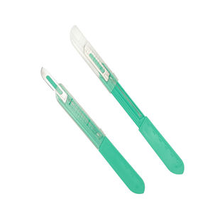 Medische Verbruiksartikelen Veiligheidsscalpel Wegwerp Roestvrijstalen Chirurgisch Mes Wegwerp <span class=keywords><strong>Scalpel</strong></span> - Product Image 2