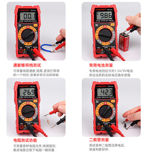 Multímetro Digital Habotest HT108L, 2000 Lecturas, 10A, Medición de Voltaje CA/CC y Ohmios, para Pruebas Eléctricas Domésticas - Product Image 4