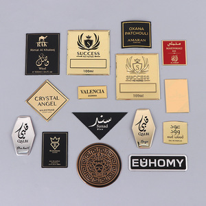 Etiqueta de Aluminio Serigrafiada, Placa de Identificación Metálica de Color Personalizado, Adhesivo para Ropa, Bebidas, Embalaje Ecológico de Lujo - Product Image 3