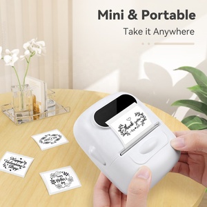 Mini-imprimante thermique d'étiquettes à code-barres P50 d'origine, verte, compatible iOS, design thermique, <span class=keywords><strong>accessoire</strong></span> informatique économique - Product Image 4