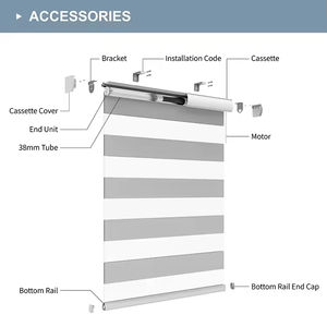 Stores zébrés sans fil Samadhi pour fenêtres Stores zébrés à rouleau pour fenêtres - Product Image 2