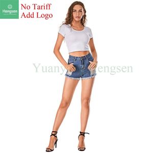 Ripped Denim Shorts Factory Ready Sexy Babes, High Waisted <strong>Tight</strong> <strong>Ass</strong>, - Product Image 1
