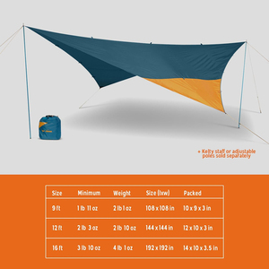 Abri solaire et auvent multi-usages, bâche de protection contre la pluie, auvent portable anti-UV - Product Image 2