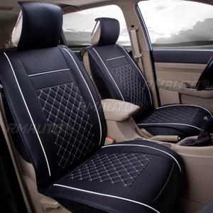 Fundas para Asientos Delanteros de Automóvil, Cojín para Asiento, Fundas de Cuero PU, Protector Universal para Asiento Delantero - Product Image 2