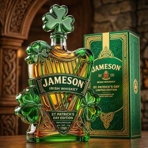 Producto Nuevo Transfronterizo, Botella de Whisky Irlandé<span class=keywords><strong>s</strong></span> con Arpa Celta, Edición Limitada del Día de San Patricio - Product Image 1