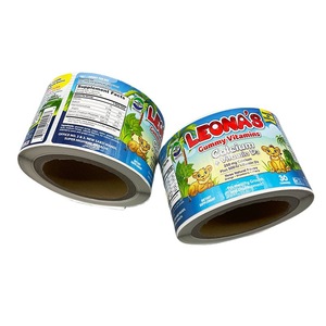 Personalizar suplemento de proteína en polvo a granel Etiqueta Privada impresión adhesiva brillante plata Bopp etiquetas para botella - Product Image 2