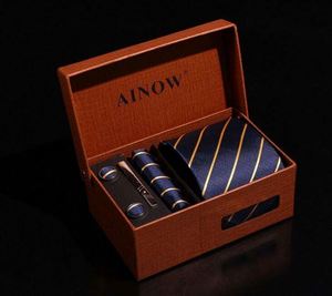 Cravates en soie tissée 100 % pour hommes, dernières tendances chinoises, faible MOQ 30, couleur personnalisée en stock, avec coffret, logo personnalisé OEM pour entreprises - Product Image 4