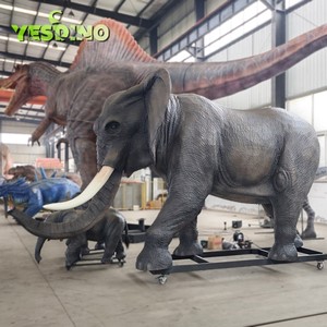 Elefante animatrónico realista de alto detalle para uso interior/exterior Exposición interactiva para zoológicos Parques temáticos Centros comerciales familiares - Product Image 2