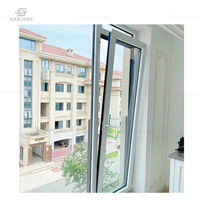 Ventanas y puertas para el hogar estándar australiano europeo Ventanas inclinables de aluminio insonorizadas Ventana de aluminio de seguridad sin costuras