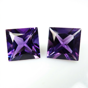 Cojín de piedras preciosas de amatista natural Forma de marquesa ovalada Corte facetado Piedra preciosa suelta certificada de alta calidad para joyería OEM - Product Image 1