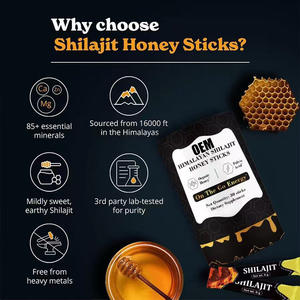 Oem/odm אורגני himalayan שילאג 'ט מקל עם תוספי צמחים טבעיים דבש עם פאדג' - Product Image 3