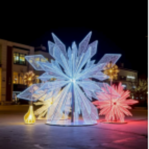 New year waterproof IP65 Large LED <b>snowflake</b> motif <b>light</b> for Christmas outdoor decoration - Product Image 1