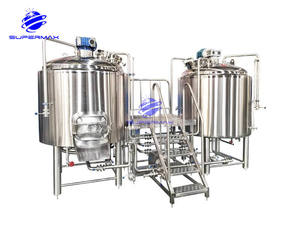 Équipement de brassage de bière miniature 300 litres, 500 litres, 3000 litres, système de micro-brasserie, usine de fabrication, pompe, contrôle PLC, SUS304 - Product Image 2