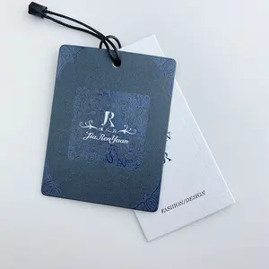 Tùy Chỉnh Bạc Holographic In Ấn Thương Hiệu Logo Giấy Hangtags Đối Với Trang Sức - Product Image 5