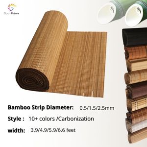 Paneles de Pared de Listones de Bambú Natural Ecológicos, Material de Pantalla de Bambú Tejido, Persianas de Bambú para Decoración de Restaurantes y Hoteles - Product Image 1