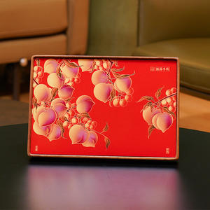 Peinture artistique classique en laiton couleur pêche, cuite <span class=keywords><strong>à</strong></span> haute température, <span class=keywords><strong>pour</strong></span> salon, <span class=keywords><strong>chambre</strong></span> et entrée, cadeau de festival en gros - Product Image 3