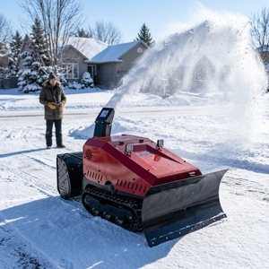 Souffleuse à neige robotisée télécommandée, souffleuse à neige professionnelle portable autopropulsée sans fil à batterie, à chenilles, à essence - Product Image 6