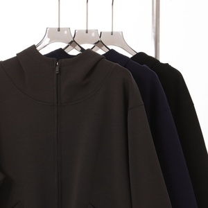 เสื้อฮู้ดดี้ผู้ชายแบบลำลอง คอเต่าครึ่งตัว ซิปสองด้าน ผ้าคอตตอนถักเนื้อหนา 500 กรัม รุ่นใหม่ประจำฤดูใบไม้ร่วงและฤดูหนาว ป้องกันรอยยับ - Product Image 6