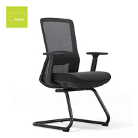 Chaise de bureau durable fabriquée en usine, chaise de conférence, chaise d'attente pour visiteurs, chaise de réception sans roulettes, chaise de travail de bureau, 150 kg