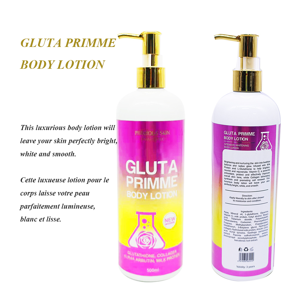prime glutathione GLUTA INTENSIVE WHITENING BODY LOTION Shower Excellence with Precious Skin