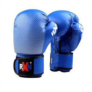 Guantes de Entrenamiento de PU para Aficionados RXN, Azules, Transpirables, con Cierre de Velcro, para Boxeo y Sparring, Adultos de 14 Años en Adelante - Product Image 1