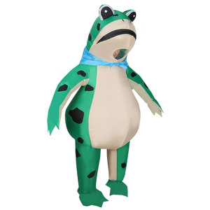 Frog <b>Inflatable</b> Costume Adult Halloween Party Mascot Role Play Animal Costume With Blower And Battery Box - Product Image 2
