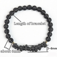 Bracelet extensible en pierres précieuses naturelles de Bohême, perles rondes, bracelet élastique en cristal de guérison pour femmes