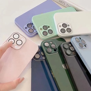 เคสมือถือกระจกมันวาว,ฟิล์มป้องกันเลนส์สำหรับ <span class=keywords><strong>Apple</strong></span> Iphone 14 13 12 11 Pro Max เคสป้องกันโทรศัพท์ฝาหลัง - Product Image 3