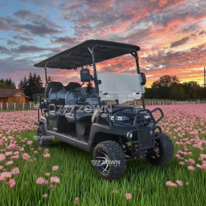 <b>6</b> Seater Lifted Off Road Electric Golf Cart for Scenic Spot Resort Campus Sightseeing Shuttle - Product Image 1