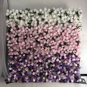 EG-E112 Fondo de Pared con Flores para Boda, Fondo Fotográfico, Decoración para Eventos, Fiesta, Flores Artificiales Rosas - Product Image 5