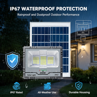 Projecteur solaire haute luminosité 40W avec 2835 LED, éclairage de sécurité extérieur pour maison, rue, entrepôt