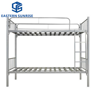 Cama Literas Doble de Metal Negro con Base de Listones - Product Image 2