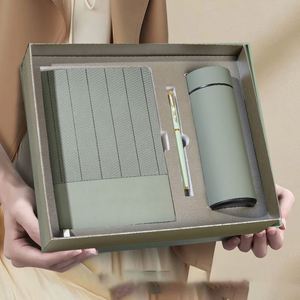Wholesale Custom Promotional Luxury A5 Notebook with Pen Office Executive Wedding Giveaways Corporate Business <b>Gifts</b> <b>Box</b> Set - Product Image 1