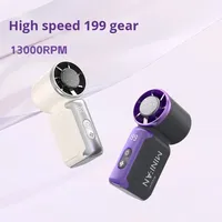 Nouveau mini ventilateur portable à main, longue durée de vie de la batterie, 200 vitesses, turbo, vent puissant, batterie intégrée, ventilateur portable, cadeau, ventilateur rafraîchissant