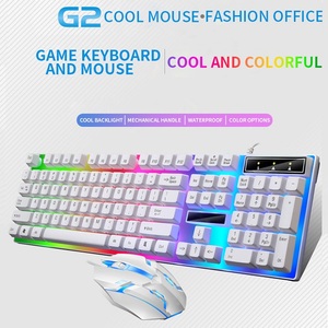 Wired LED Light-emitting 104-Key <strong>Keyboard</strong> and <strong>Mouse</strong> Set 1000-DPI USB Ergonomic Multimedia in Stock - Product Image 2