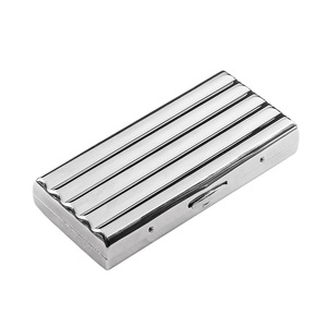 Étui à cigarettes en cuivre en gros avec fente pour cartes ondulées, porte-cigarettes portable pour 10/12/16/20 cigarettes - Product Image 6