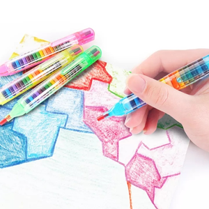 Crayon remplaçable Non toxique, 20 couleurs, créatif, empilable, huile <span class=keywords><strong>Pastel</strong></span>, papeterie pour enfants, bricolage, étudiant - Product Image 6