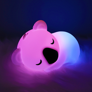 Decorazione creativa controllata luci notturne carine Koala scrivania lampada da lettura bambini Silicone Pat luce notturna per casa soggiorno - Product Image 1